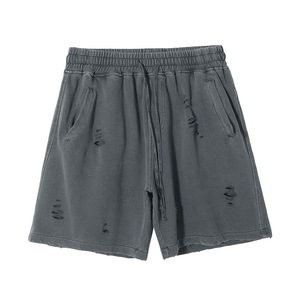 Pantalones Cortos Deportivos Franceses de Algodón Reflectante Sólido de Alta Calidad para Hombre, Transpirables y Antiarrugas, al por Mayor - Product Image 4