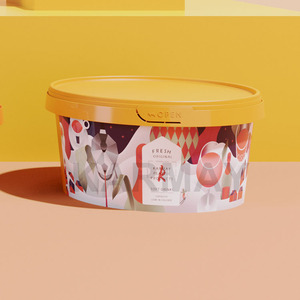 Bán Trực Tiếp Hộp Sữa Chua Nhựa Đông Lạnh Iml 1 Lít Tùy Chỉnh Mới Hộp Đựng Kem Tròn - Product Image 5