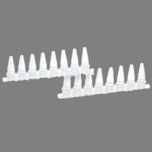 Tampas Ópticas Transparentes Redondas para Tubos <span class=keywords><strong>PCR</strong></span> de Oito Tubos, Compatíveis com Máquinas <span class=keywords><strong>PCR</strong></span>, Consumíveis Plásticos Descartáveis para Testes - Product Image 2