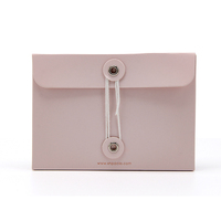 Boîte à gloss à lèvres de luxe de style enveloppe rose avec logo personnalisé, estampage à chaud en or rose, emballage cosmétique, coffret cadeau de maquillage