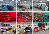 Ensemble de feux de signalisation pour piétons 200 mm, 100 mm, 300 mm, LED rouge et verte, IP65, boîtier en alliage d'aluminium et PC, feux de signalisation ferroviaire 4 voies