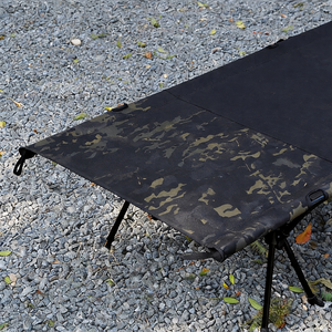 Lit de camping pliable surdimensionné en aluminium OEM avec sac de transport, robuste et tactique pour l'extérieur - Product Image 1