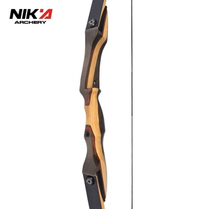 Arco Recurvo de Caza Personalizado, Arco de Tiro con Arco Desmontable de Fibra de Vidrio con Cuerpo de Madera en Venta - Product Image 3