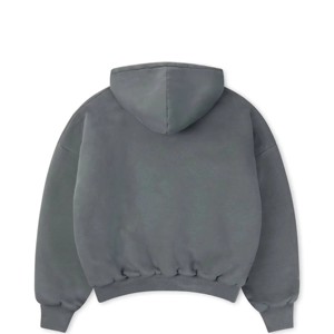 Sweat-shirt à capuche épais et épais imprimé avec logo personnalisé pour homme 450Gsm sweat-shirt à épaules tombantes en tissu éponge français - Product Image 2
