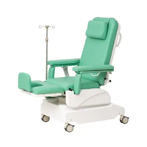 Mn-BDC001B经济5功能电动可调病人输液带轮子斜躺透析椅