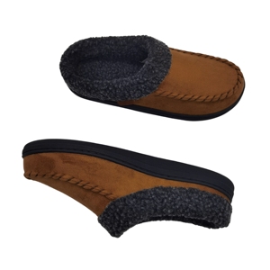 Pantoufles en <span class=keywords><strong>cuir</strong></span> pour hommes, fabrication OEM ODM, pantoufles en fourrure de haute qualité pour adultes, pantoufles mocassins pour hommes - Product Image 6