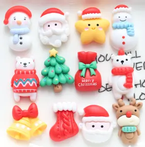 Assorted DIY resin kawaii cabochon christmas planar flat back embellishments charms for Hairpin Bow Centers Scrapbooking Decor