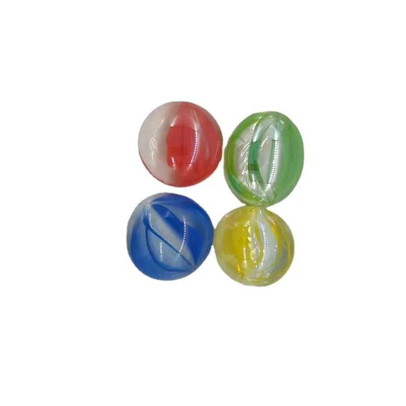 Верхний стеклянный мрамор три цветка прозрачный стеклянный шар игрушки для детей