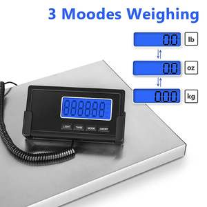 Balance <span class=keywords><strong>de</strong></span> colis postal <span class=keywords><strong>de</strong></span> 150kg/330lb Balance d'expédition numérique Plaques en acier inoxydable multifonctions pour la fonction <span class=keywords><strong>de</strong></span> <span class=keywords><strong>tare</strong></span> précise à la maison - Product Image 2