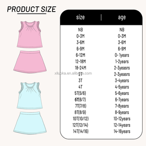 Conjunto Deportivo para Niñas, Top sin Mangas y Falda para Práctica de <span class=keywords><strong>Ballet</strong></span>, Color Sólido, Impresión Personalizada, MOQ Bajo - Product Image 5