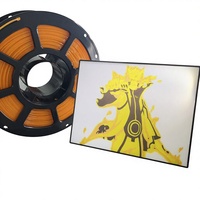 Diffusion de lumière de base PETG Transmission de la lumière orange Matériau d'impression 3D couleur unie Filament d'imprimante 3D PETG