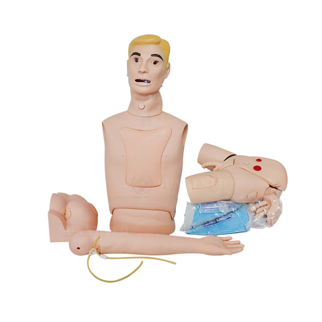 Nurse Training Manikin/basic Practice Teaching Model Gastric Lavage Tracheotomy Model Endotracheal Intubation Gastric Tube Model