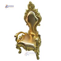 Chaises de trône royales de luxe de haute qualité pour mariage, chaises de trône personnalisées pour couple de mariage