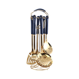 Accessoires de cuisine de luxe, outils de cuisson, spatule à fentes, ustensiles de cuisine, cadeau, métal, acier inoxydable, ensemble d'ustensiles de cuisine - Product Image 3