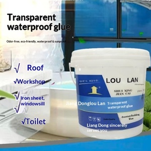Acrylic Emulsion <b>Waterproof</b> Glue for Exterior <b>Walls</b> Roofs Tile Repair-Colorless Liquid <b>Paint</b> - Product Image 2