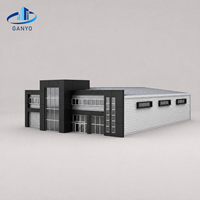 Structure de charpente en acier pour entrepôt préfabriqué destiné à la distribution et au stockage de la production