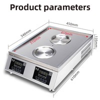 Nouvelle machine à vapeur électrique commerciale intelligente multifonctionnelle, commande unique, niveaux de puissance réglables, 3000 Watts, 3 couches
