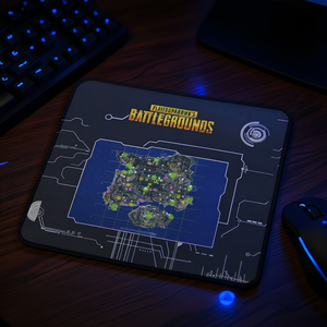 Alfombrilla de ratón PlayerUnknown's Battlegrounds de 29x25 cm con diseño de mapa para juegos - Product Image 1