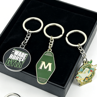 Porte-clés en métal personnalisé durable avec logo, porte-clés en alliage de zinc personnalisé pour la promotion d'entreprise, cadeaux souvenirs, prix d'usine