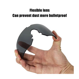 نظارات حماية تكتيكية UV400 مستقطبة مضادة للضباب Lesn نظارات الرماية الصيد المشي لمسافات طويلة في الهواء الطلق نظارات السلامة شعار مخصص - Product Image 3
