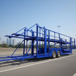 Mejor Precio, Gran Venta, Remolque de Transporte de 2 Ejes para 4, 5, 7, 9, 10 Autos, Fabricantes de Semirremolques Portacoches de China - Product Image 3