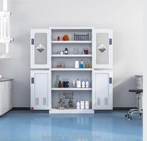 Gabinete de Almacenamiento de Ácidos Metálico de Diseño Moderno para Escuelas, Hospitales, Laboratorios de Física y Laboratorios - Product Image 1
