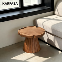 Table basse en bois d'orme massif style Wabi-Sabi, sur pieds de souches d'arbre, pliable et personnalisable, pour la décoration de maisons d'hôtes et de restaurants