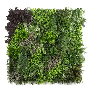 Handmade outdoor background decorative artificial plant hedge boxwood wall