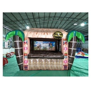 Barres Tiki gonflables flottantes avec <span class=keywords><strong>palmier</strong></span>, tente de service <span class=keywords><strong>gonflable</strong></span>, comptoir de Bar pour fête/événement - Product Image 2