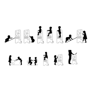 Tour d'apprentissage <span class=keywords><strong>de</strong></span> cuisine Xiair pour enfants, avec tableau noir, très sécurisée, marchepied, tour <span class=keywords><strong>de</strong></span> jeu avec toboggan, mobilier Montessori - Product Image 4