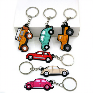 Jincan 2026 Cross-border Car Key Ring Cute Bag Pendant Key Chain Spot Cartoon PVC Soft Rubber