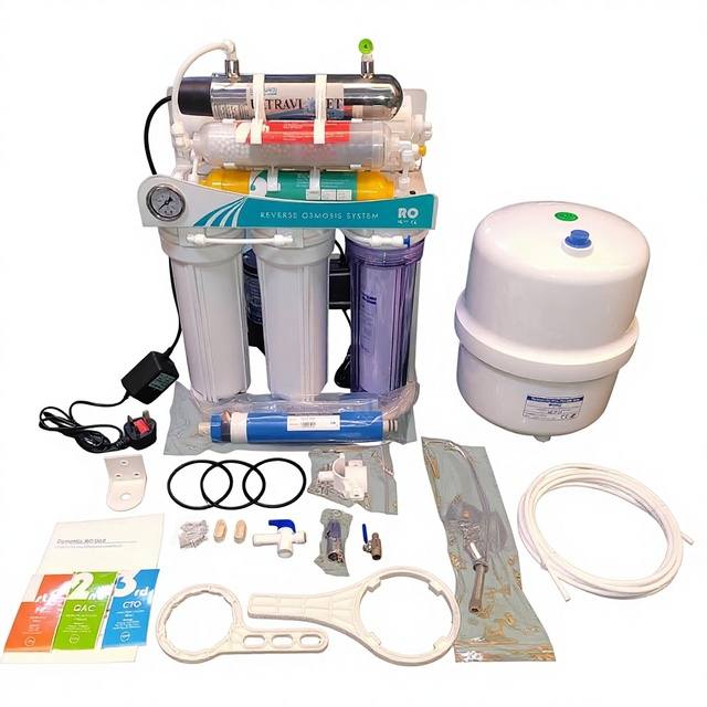 Waterfilter Ro System Electric Whole-house Water Filtration and Purification System Suitable for Home, Outdoor, and Hotel Use.