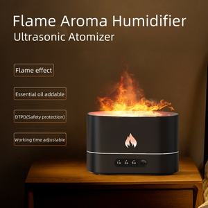 Difusor de Aceites Esenciales Inteligente con Temporizador, Humidificador de Aromaterapia con Niebla de Agua y Llama, Humidificador Ultrasónico sin Fuego, Bajo Ruido, 250 ml - Product Image 2