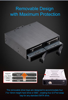 Hard Disk Drive untuk Desktop Pc, Sata 2.5 inci dapat dilepas 4 bay hot swap tray aluminium Hdd