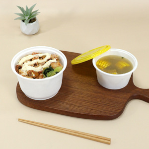 Disposable Bowls Round Food Grade With Lids Thickened Pressure Resistant Leak Proof For Takeaway Dessert Ice Jelly Party Use - Product Image 3