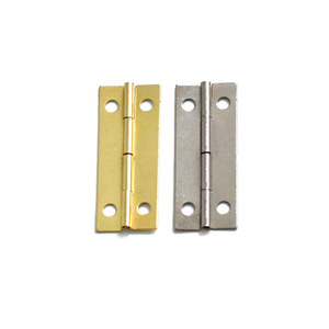 Bisagra plana de hierro Jw de 42 mm x 17 mm para caja de madera, joyero, montaje en superficie, duradera, chapada, diseño minimalista - Product Image 5