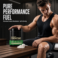 Poudre de créatine monohydrate pure OEM Sport Nutrition, fournissant de l'énergie, poudre de créatine monohydrate