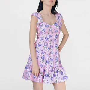Green Dimple New original Women's Beautiful Summer Floral Casual Dresses Custom Designed Supply Factory Direct