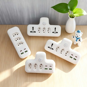 Multiprise universelle standard brésilienne - 3/4/5 <span class=keywords><strong>prises</strong></span> AC avec ports USB-A/Type-C, rallonge multi-<span class=keywords><strong>prises</strong></span> pour la maison et le bureau - Product Image 2