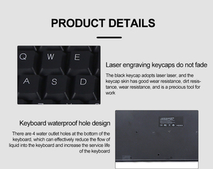 ชุดแป้นพิมพ์และเมาส์แบบทัชแพด88ปุ่มคอมพิวเตอร์ควบคุมเชิงตัวเลขพร้อม <span class=keywords><strong>USB</strong></span> 2.0แบบปลั๊กแอนด์เพลย์ - Product Image 5