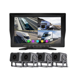 Display <span class=keywords><strong>Dvr</strong></span> Color Car Rear View Backup Monitor Split Screen Quad 4 Canais Rearview Monitor System Com Tela Sensível Ao Toque - Product Image 1