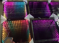 Le plancher de danse de la lumière LED d'étape de fête du miroir IP55 couvre de tuiles 18w extérieur épousant 3d piste de danse menée magnétique