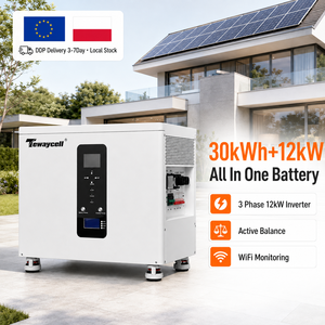 Système de Stockage d'Énergie 30kWh 12kW Triphasé Hors Réseau Tout-en-un avec Batterie WiFi LiFePO4 Grade A Pologne DDP Stock UE - Product Image 1
