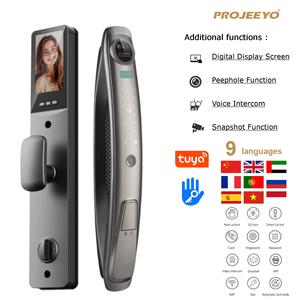 Cerradura Inteligente para Puerta con Huella Dactilar y Aplicación Tuya, Electrónica Digital sin Llave para Apartamentos Airbnb y Alquileres de Corta Duración MJ-CS10 Smart - Product Image 1