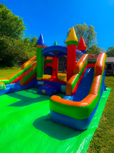 Château <span class=keywords><strong>gonflable</strong></span> bleu, château <span class=keywords><strong>gonflable</strong></span> en forme de cœur - Product Image 4