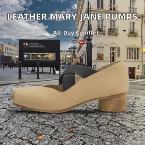 Chaussures de ballet vintage en microfibre pour femme, style Mary Jane, à bout pointu, talon moyen, à enfiler, légères, antidérapantes, confortables, pour l'été - Product Image 2