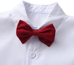 Ensemble d'Été Garçon 1-6 Ans pour Mariage, avec T-shirt en Coton Imprimé Étoiles, Bretelles et Short Uni – Tenue pour Enfants et Tout-petits - Product Image 4