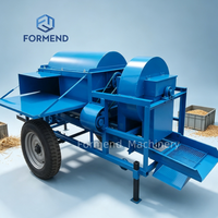 Décortiqueuse mobile à roues de haute qualité pour maïs, soja et tournesol – Égreneuse multifonctionnelle pour opérations agricoles sur le terrain