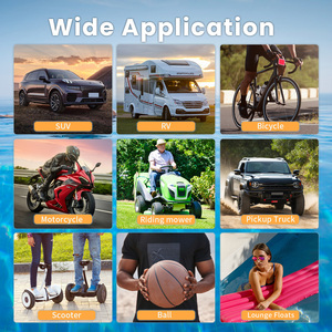 Xách tay thông minh lốp Inflator USB sạc và ngân hàng điện chức năng 150 PSI xe nhanh lốp Inflator dẫn hiển thị ABS vỏ vật liệu - Product Image 5