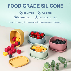 Plastic Food Grade Sustainable Snack <b>Box</b> Lid Fresh-Keeping Kitchen Container for Yogurt Salad Modern Food Container - Product Image 5